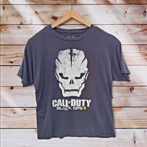 Call Of Duty Shirt Men's L Black Ops 3 Short Sleeve Skull Graphic Tee Activision